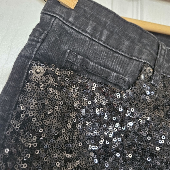 Aeropostale shorty sequin denim jeans shorts - Picture 5 of 8